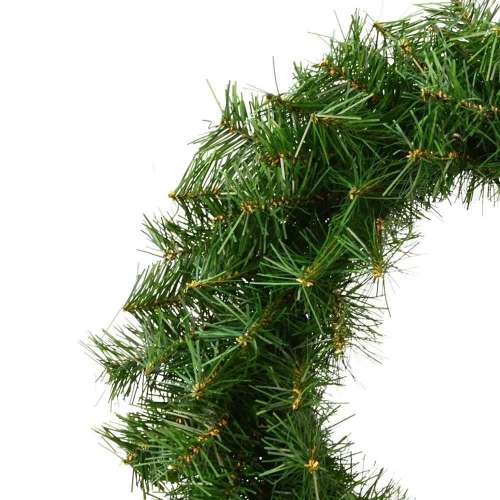 Artificial Canadian Pine Wreath Unlit Set of 2, 20”